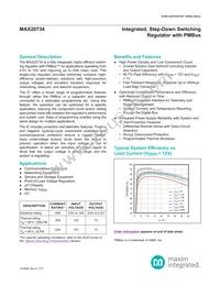 MAX20734EPL+ Datasheet Cover