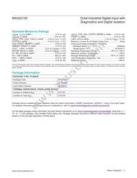 MAX22192ARC+T Datasheet Page 3