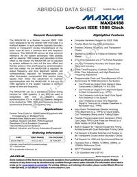 MAX24188ETK+T Datasheet Cover