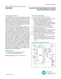 MAX25600ATI/VY+ Datasheet Cover