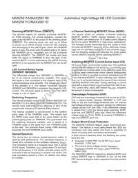 MAX25611AATC/VY+ Datasheet Page 12