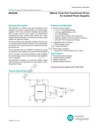 MAX258ATA+T Datasheet Cover