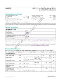 MAX258ATA+T Datasheet Page 2