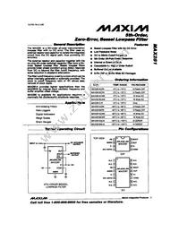 MAX281AEWE+T Datasheet Cover