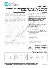 MAX2991ECM+T Datasheet Cover