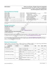 MAX30001CWV+ Datasheet Page 3