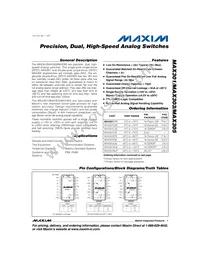 MAX303C/D Datasheet Cover