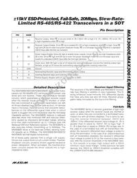 MAX3062EEKA#G16 Datasheet Page 11