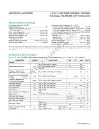 MAX3077EESA/V+T Datasheet Page 2