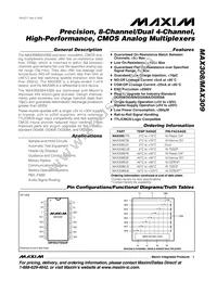 MAX308C/D Datasheet Cover