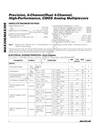 MAX308C/D Datasheet Page 2