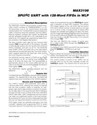 MAX3108EWA+T Datasheet Page 15