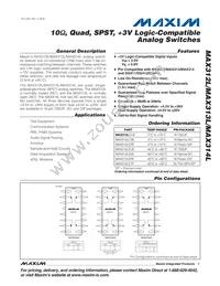 MAX312LCPE+ Datasheet Cover