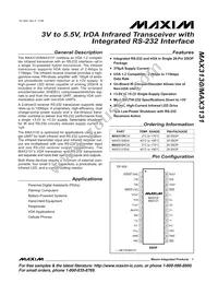 MAX3131EAI+T Datasheet Cover