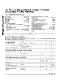 MAX3131EAI+T Datasheet Page 2