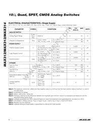 MAX313EUE/GG8 Datasheet Page 4