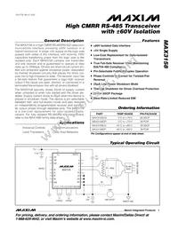 MAX3158CPI+ Datasheet Cover