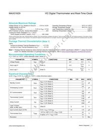 MAX31629MTA+ Datasheet Page 2