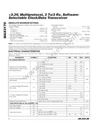 MAX3170CAI+TG52 Datasheet Page 2
