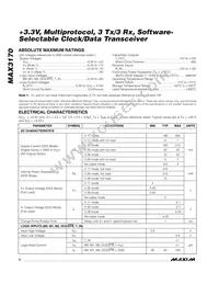 MAX3170CAI Datasheet Page 2