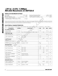 MAX3183EUK-T Datasheet Page 2