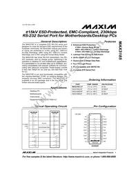 MAX3185EWP+ Datasheet Cover