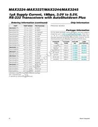 MAX3225CTP+ Datasheet Page 18
