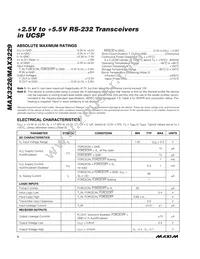 MAX3228EBV+T Datasheet Page 2