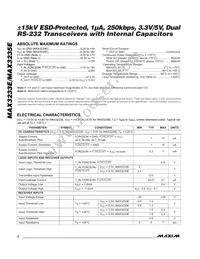 MAX3235EEWP+TG36 Datasheet Page 2