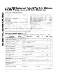 MAX3243ECUI+TG24 Datasheet Page 2