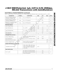 MAX3243ECUI+TG24 Datasheet Page 3