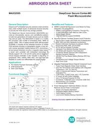 MAX32555-LND+ Datasheet Cover