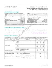 MAX32620UIWG+T Datasheet Page 3