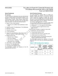 MAX32660GTP+T Datasheet Page 20