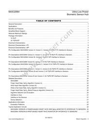 MAX32664GWEA+ Datasheet Page 3