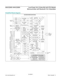 MAX32666GWP+ Datasheet Page 2
