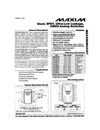MAX327C/D Datasheet Cover