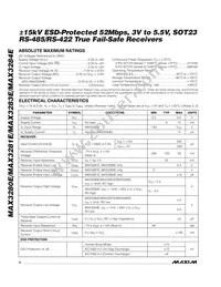 MAX3280EAUK-T Datasheet Page 2