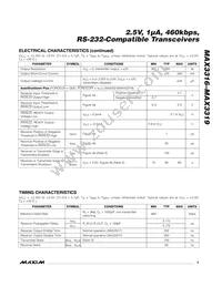 MAX3317CUP+T Datasheet Page 3