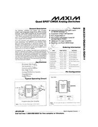 MAX332CPE+ Datasheet Cover