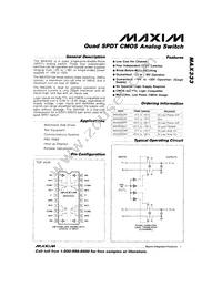 MAX333EPP Datasheet Cover
