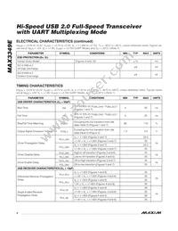 MAX3349EEBE+T Datasheet Page 4