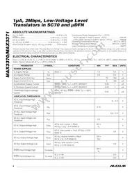 MAX3371EXT-T Datasheet Page 2