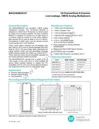 MAX337CWI+T Datasheet Cover