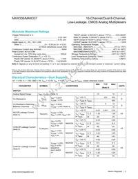MAX337CWI+T Datasheet Page 2