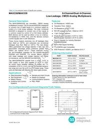 MAX338ETE-T Datasheet Cover