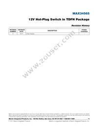 MAX34565ETB+ Datasheet Page 10