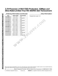 MAX3490ECPA+ Datasheet Page 16