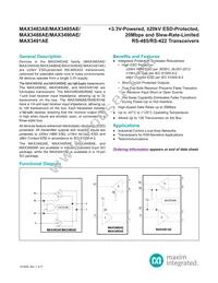 MAX3491AEASD+T Datasheet Cover