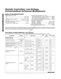 MAX349CWN+T Datasheet Page 2